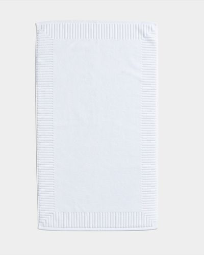 Francis Brennan the Collection White Rectangle Bath Mat